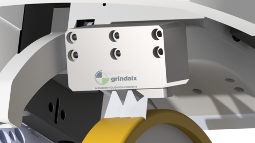 Grindaix-Reinigungsdüse beim Außenrundschleifen
