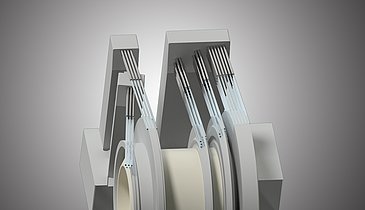 KSS-Zuführsysteme für das Schleifen von Turbinenbauteilen KSS-Zuführsysteme für das Schleifen von Turbinenbauteilen