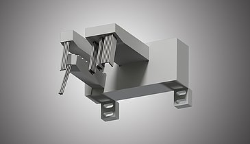 Nadeldüse für das Schleifen von Turbinenbauteilen Nadeldüse für das Schleifen von Turbinenbauteilen